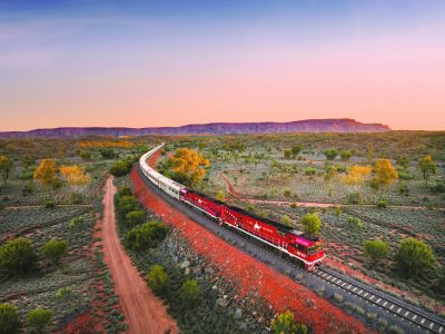 Travelling on The Ghan from Adelaide through Alice Springs and onto Darwin