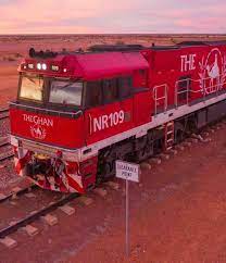 The Ghan travels from Adelaide to Darwin