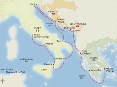 Take in Italy, The Adriatic and Greece onboard a Viking Cruise ship