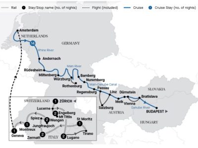 river cruise and rail Switzerland