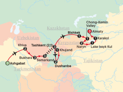 Experience breathtaking adventures with five stans tours from Australia. Uncover the beauty of Central Asia's unique landscapes with Bunnik Tours