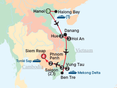 On this small group tour of Vietnam and Cambodia, you'll experience all the best of these countries with Bunnik Tours