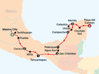Enjoy the delightful sights of Mexico on this small group tour with Bunnik Tours.